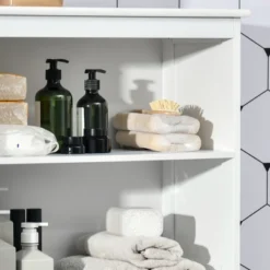 HOMCOM 63" Small Buffet With Hutch, 4-Door Kitchen Pantry, Freestanding Storage Cabinet With Adjustable Shelf For Dining Room, Living Room, White 8 HOMCOM 63" Small Buffet With Hutch, 4-Door Kitchen Pantry, Freestanding Storage Cabinet With Adjustable Shelf For Dining Room, Living Room, White -Furniture Series Store GUEST 00a7d090 8384 472c 8f8b 144f82a8b01f