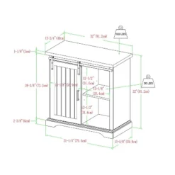 Tertia Grooved Sliding Barn Door Transitional Accent Cabinet - Saracina Home -Furniture Series Store GUEST 00aea8cc 55a1 4244 853b 3616aab52ddb