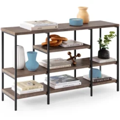 Best Choice Products 55in Industrial 4-Tier Console Table W/ Tall Shelves, Metal Frame 16 Best Choice Products 55in Industrial 4-Tier Console Table W/ Tall Shelves, Metal Frame -Furniture Series Store GUEST 00cc8a7c 9073 4153 907b 2170275b33bf
