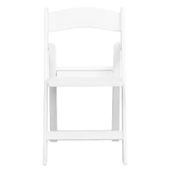 Emma And Oliver 2 Pack White Resin Slatted Party & Rental Folding Chair Indoor Outdoor -Furniture Series Store GUEST 00ce1c80 867b 4d0a 8d41 1f0a21a79875
