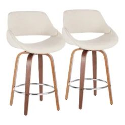 Set Of 2 Fabrico Mid Century Modern Counter Height Barstool - LumiSource 23 Set Of 2 Fabrico Mid Century Modern Counter Height Barstool - LumiSource -Furniture Series Store GUEST 00fb41fe 895c 45ae aa93 df09e23666ee