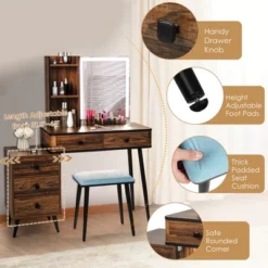 Costway Vanity Set With Dimmable Lighted Mirror 3 Lighting Modes -Furniture Series Store GUEST 016a31ee d321 49d6 af6d b436d165b2d4