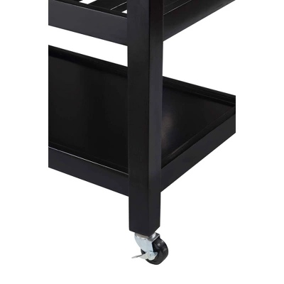 American Heritage 3 Tier Stainless Steel Kitchen Cart With Drawers - Breighton Home 7 American Heritage 3 Tier Stainless Steel Kitchen Cart With Drawers - Breighton Home - Image 7