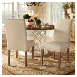 Walton Park Parsons Dining Chair (Set Of 2) - Oatmeal - Inspire Q -Furniture Series Store GUEST 02a60251 a905 4a95 a728 44164572b145