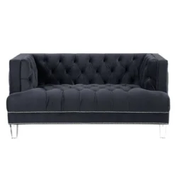 64" Ansario Sofa Charcoal Velvet - Acme Furniture -Furniture Series Store GUEST 03b5c23d 7a7e 4230 b929 ab87584f8995