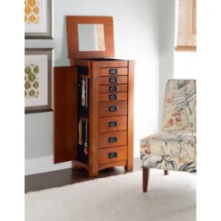 Delia Jewelry Armoire Brown - Powell Company -Furniture Series Store GUEST 0454207a 822a 4010 846b b8a617a392c9