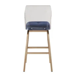Set Of 2 29" Svana Champagne Gold Finish Velvet Barstools Navy - Inspire Q 10 Set Of 2 29" Svana Champagne Gold Finish Velvet Barstools Navy - Inspire Q -Furniture Series Store GUEST 048fde8e be4c 438d 8e2f a71773fb441f