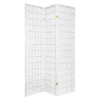 6 Ft. Tall Window Pane Shoji Screen 3 Panels - Oriental Furniture