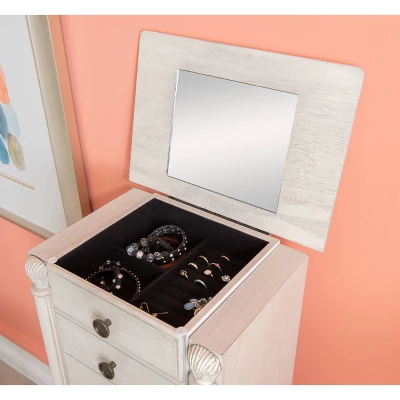 Obrecht Jewelry Armoire Off White - Powell Company 10 Obrecht Jewelry Armoire Off White - Powell Company - Image 10