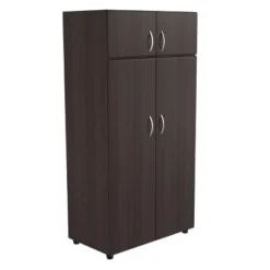 4 Door Wardrobe/Armoire Espresso - Inval -Furniture Series Store GUEST 05a31474 398c 4c06 9907 803b79b9015d