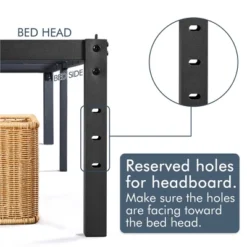 Yaheetech Metal Platform Bed Frame With Heavy Duty Steel Slat Support -Furniture Series Store GUEST 071d1363 23d5 4e9a 9ee0 9e5722520af5