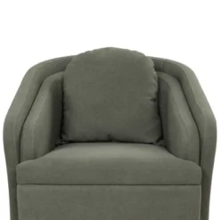 Mid-Century Upholstered Accent Chair, Arm Chair With Lumbar Pillow And Metal Legs-ModernLuxe -Furniture Series Store GUEST 07369c8b d6d0 4150 ba9e 35b971ccef7f