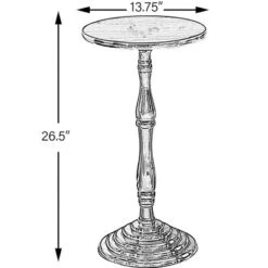 Fabulaxe Round Wooden Side Table, Living Room Accent Pedestal End Table -Furniture Series Store GUEST 088b3e7b 1636 496d a989 487a3059aec4