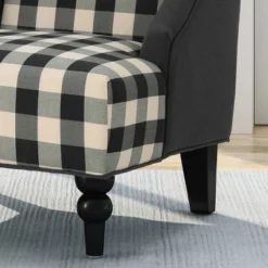 Toddman High-Back Club Chair Checkerboard Black/Dark Charcoal - Christopher Knight Home 6 Toddman High-Back Club Chair Checkerboard Black/Dark Charcoal - Christopher Knight Home -Furniture Series Store GUEST 08e8123b a7b7 4e78 936f 22a081277d06