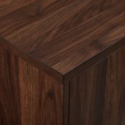 Modern Vinyl Record Player Storage TV Stand For TVs Up To 65" Dark Walnut - Saracina Home -Furniture Series Store GUEST 08eece8e ecdd 465b 8235 a1c4e158bb69