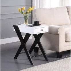 Fierce Side Table With USB Charging Dock - Acme Furniture -Furniture Series Store GUEST 0a43b125 d108 4fda 8095 439be87c9032