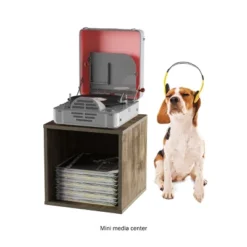 End Table - Stackable Contemporary Minimalist Modular Cube Accent Table Or Shadowbox For Bedroom, Living Room Or Office By Hastings Home (Gray) -Furniture Series Store GUEST 0ab9ee22 31be 4794 9193 3e82ed733088