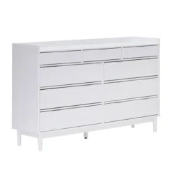 Mid-Century Modern Solid Wood 9 Drawer Horizontal Dresser - Saracina Home -Furniture Series Store GUEST 0b48733e 6e99 4e9f 9b7c 01a58b239330