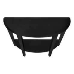 36" 2 Tier Half Moon Shape Console Table Black - EveryRoom -Furniture Series Store GUEST 0b7ab4ee 51af 41b0 a70a 17a5c89c7ff3