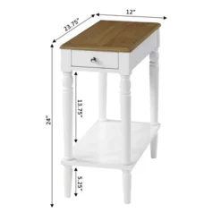 French Country No Tools Chairside Table - Breighton Home -Furniture Series Store GUEST 0bdb1a41 7a9e 49db 9972 51c967596635