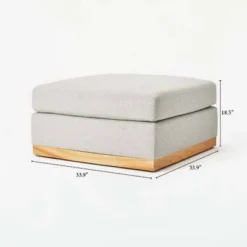 Woodland Hills Modular Sectional Ottoman Light Gray - Threshold™ Designed With Studio McGee -Furniture Series Store GUEST 0ed068aa 7686 4196 a244 18c08b84b454