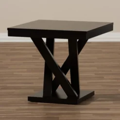 Everdon Modern End Table Dark Brown - Baxton Studio -Furniture Series Store GUEST 0ed30172 6aad 4281 ad7d bb0e041ab444