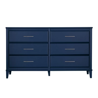 Little Seeds Sierra Ridge Mesa Kids’ 6 Drawer Dresser With Rope Drawer Pulls, Blue 6 Little Seeds Sierra Ridge Mesa Kids’ 6 Drawer Dresser With Rope Drawer Pulls, Blue - Image 6