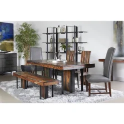 Savannah Dining Table Brown - Treasure Trove Accents -Furniture Series Store GUEST 0fcd6ff5 8ffe 4ad2 8305 fa8587bfc9f3