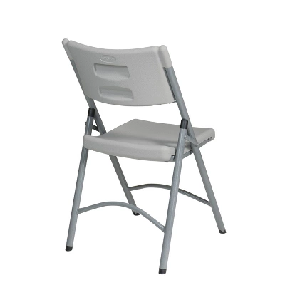 Heavy Duty Resin Folding Chair Light Gray - OSP Home Furnishings 2 Heavy Duty Resin Folding Chair Light Gray - OSP Home Furnishings - Image 2