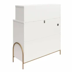 Anastasia 4 Drawer Dresser With Hutch White - CosmoLiving By Cosmopolitan -Furniture Series Store GUEST 10511c92 4a7d 43df ab2c c325b637d2ca