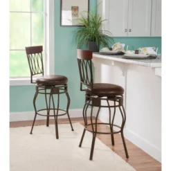 30" Flynn Barstool Bronze - Linon -Furniture Series Store GUEST 11531466 11d5 4dd2 bc62 ddf464070e9b