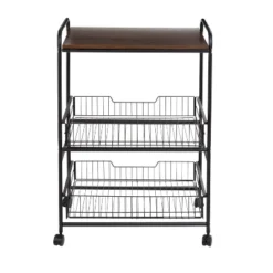 Honey-Can-Do 3 Tier Kitchen Cart With Pull-Out Baskets -Furniture Series Store GUEST 1185c508 0fb5 48d4 a44e 19e99f8bc778