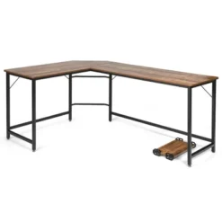Costway L-Shaped Computer Desk Corner Workstation Study Gaming Table Home Office -Furniture Series Store GUEST 1293744a 2ce6 4c8b b26b 9f68c7702528