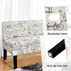 Costway Loveseat Sofa Fabric Settee Bench Bed Chair Wooden Leg Living Room -Furniture Series Store GUEST 12962cb3 31a5 4c26 9e10 ef72b01357f1