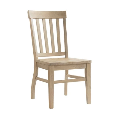 Set Of 2 Liam Slat Back Chairs Natural - Picket House Furnishings 1 Set Of 2 Liam Slat Back Chairs Natural - Picket House Furnishings