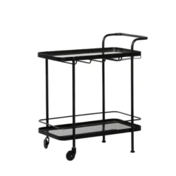 Contemporary Metal Bar Cart Black - Olivia & May 38 Contemporary Metal Bar Cart Black - Olivia & May -Furniture Series Store GUEST 166c029b c1ae 4fd6 91d6 314b6a47fb93