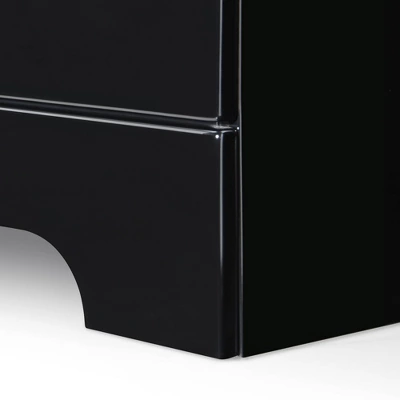 Hudson 2 Drawer Nightstand Black - ClickDecor 3 Hudson 2 Drawer Nightstand Black - ClickDecor - Image 3