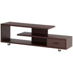 HOMCOM Modern TV Stand For TVs Up To 45", TV Cabinet With Storage Shelf And Drawer, Entertainment Center For Living Room Bedroom, Walnut 7 HOMCOM Modern TV Stand For TVs Up To 45", TV Cabinet With Storage Shelf And Drawer, Entertainment Center For Living Room Bedroom, Walnut -Furniture Series Store GUEST 1700225b d52a 4420 ae16 3b9fb36db80d