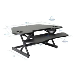 Height Adjustable Sit To Standing Corner Desk Riser - Rocelco -Furniture Series Store GUEST 1785a799 91f1 480c 9e2c 620a3363398a