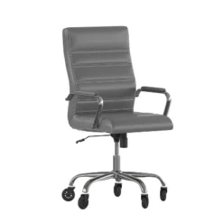 Flash Furniture Whitney High Back Executive Swivel Office Chair With Black Frame, Arms, And Transparent Roller Wheels -Furniture Series Store GUEST 18eaf938 a38f 461b b7c4 9f462cc29ede