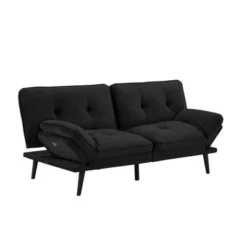 Finley Convertible Futon Sofa Bed Black - Serta -Furniture Series Store GUEST 195b3815 37e6 4706 9d30 83892f388a69