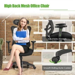 Costway Ergonomic High Back Mesh Office Chair W/ Adjustable Lumbar Support -Furniture Series Store GUEST 1a2a3eca 4913 4542 8f1d c1fde8da39a3