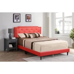 Passion Furniture Deb Tufted Queen Panel Bed -Furniture Series Store GUEST 1b474dcd 7d97 434a 8d97 c0f249fc3acc