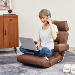 Costway Adjustable Lazy Sofa With Stepless Adjustable Back & 6-position Head/Lumbar/Seat Brown/Gray/Blue -Furniture Series Store GUEST 1c6a7642 101f 45ab b062 7b8d72f7fe9e