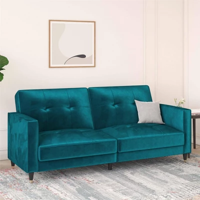 Eliza Pin Tufted Futon - Room & Joy 1 Eliza Pin Tufted Futon - Room & Joy