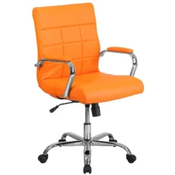 Flash Furniture Mid-Back Vinyl Executive Swivel Office Chair With Chrome Base And Arms 25 Flash Furniture Mid-Back Vinyl Executive Swivel Office Chair With Chrome Base And Arms -Furniture Series Store GUEST 1e8a36fb b4e0 4c3b a685 3fb98bd4ee53