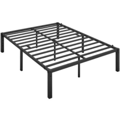 Yaheetech Metal Platform Bed Frame With Heavy Duty Steel Slat Support -Furniture Series Store GUEST 1ee4ba80 92b0 4d0b 85f2 7598e9028a53