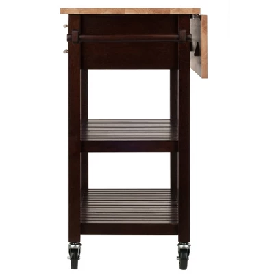 Langdon Kitchen Cart Cappuccino - Winsome 5 Langdon Kitchen Cart Cappuccino - Winsome - Image 5