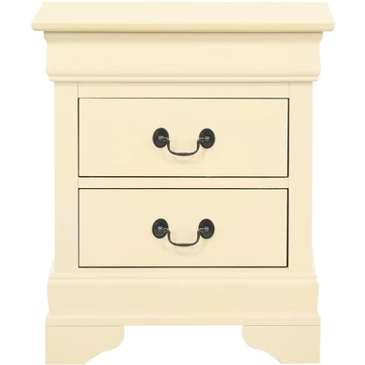 Passion Furniture Louis Philippe 2-Drawer Nightstand (24 In. H X 21 In. W X 16 In. D) 7 Passion Furniture Louis Philippe 2-Drawer Nightstand (24 In. H X 21 In. W X 16 In. D) - Image 7