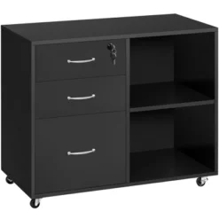 Yaheetech Vintage File Cabinet With 3 Drawers For Home And Office -Furniture Series Store GUEST 210bca12 52c2 4a93 907a 0c0a0027f618